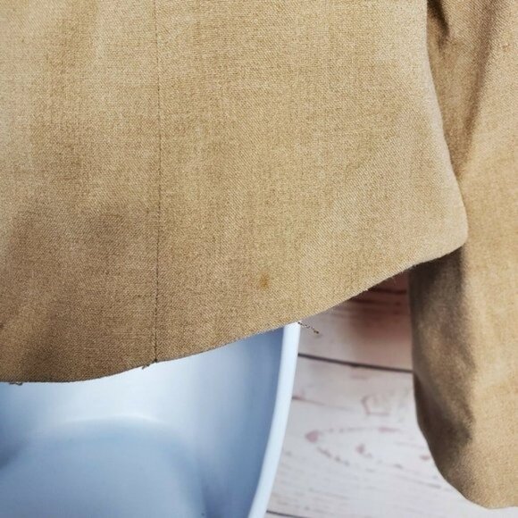 Jules & Leopold Tan One Button Blazer Women's 10 - Picture 7 of 11